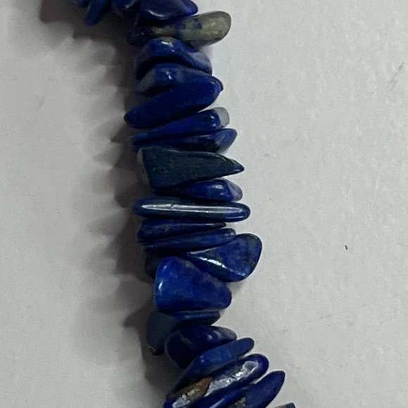 Lapis Lazuli Chipped Strung Necklace - Picture 3 of 4
